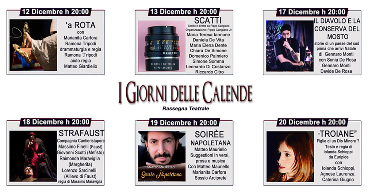 Evento i giorni delle calende Domus Ars